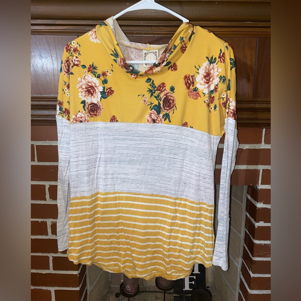 Floral Yellow Women's Top